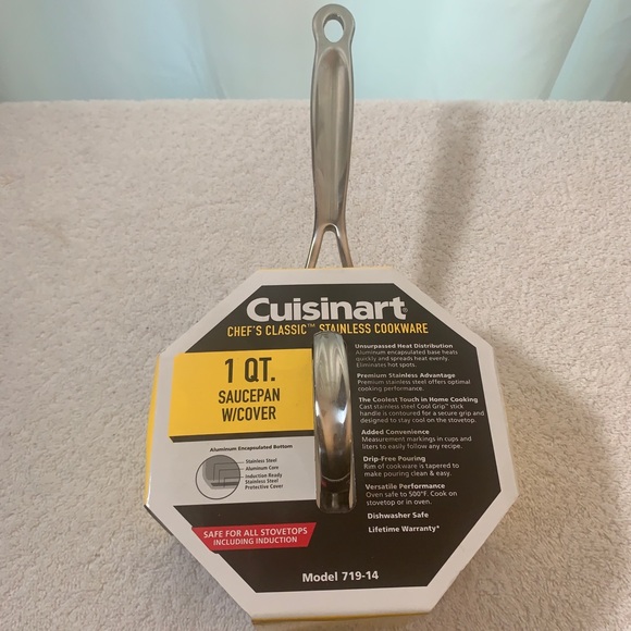 ***SOLD*** Cuisinart 1 qt Chefs Stainless Cookware - Picture 3 of 4